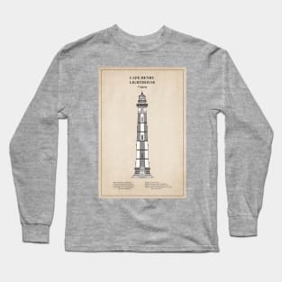 Cape Henry Lighthouse - Virginia - SBD Long Sleeve T-Shirt